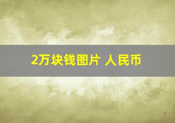 2万块钱图片 人民币